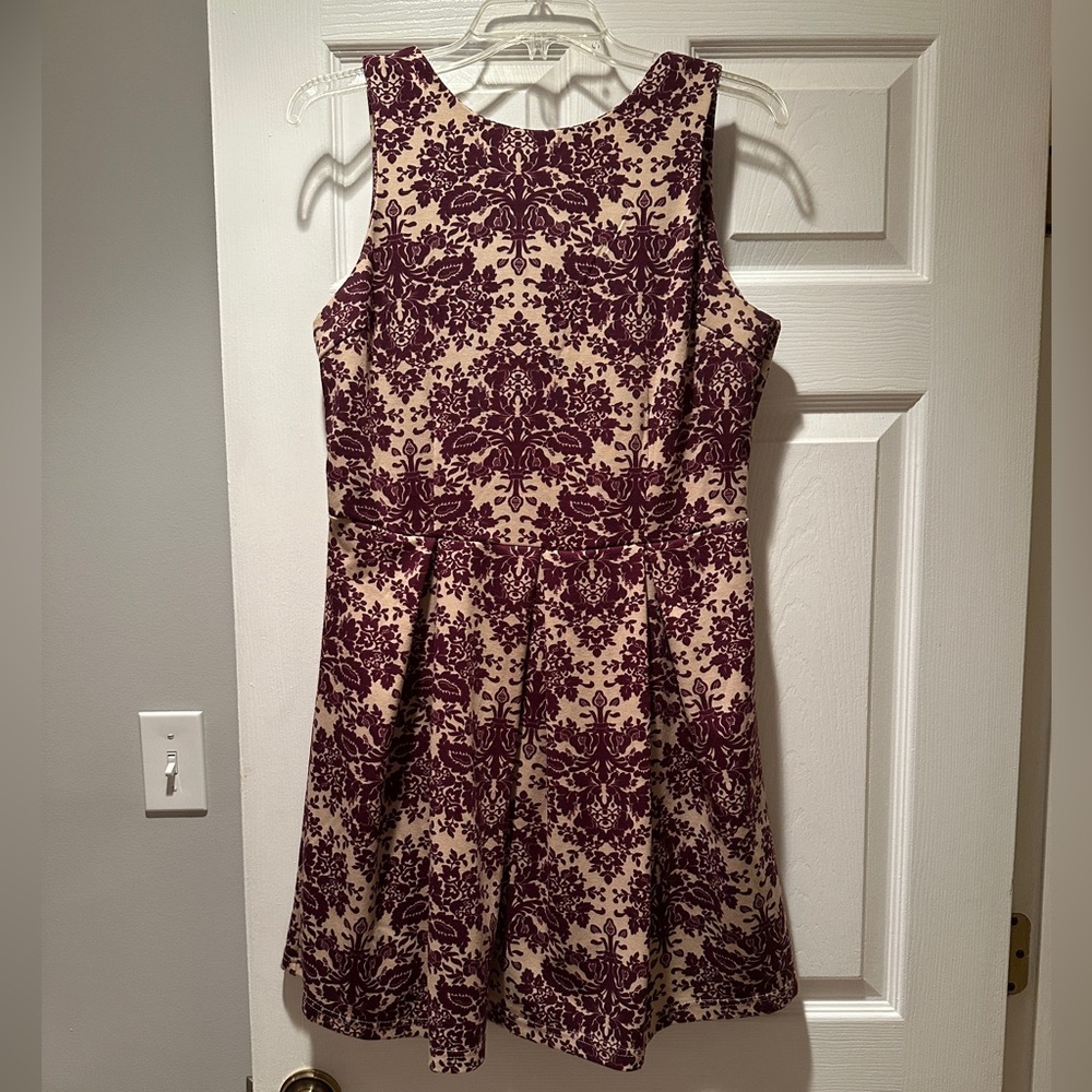 Charming Charlie Purple Floral Dress